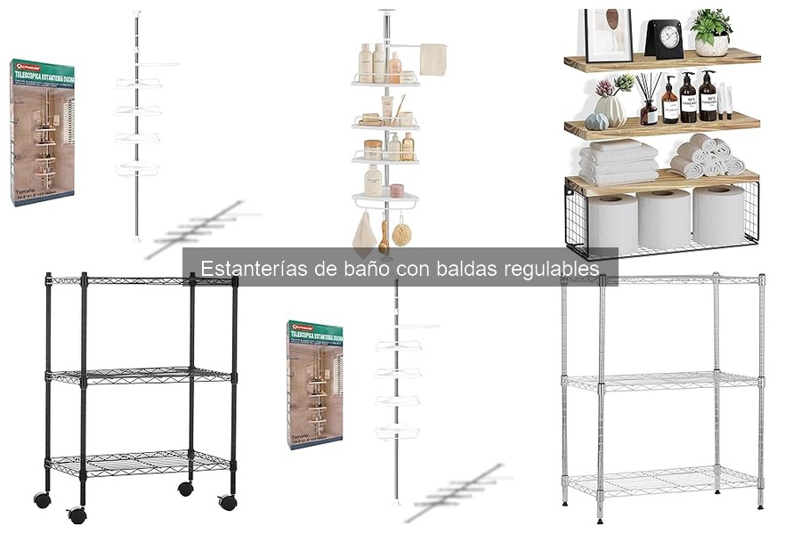 Problemas comunes con estanterías de baño regulables y soluciones