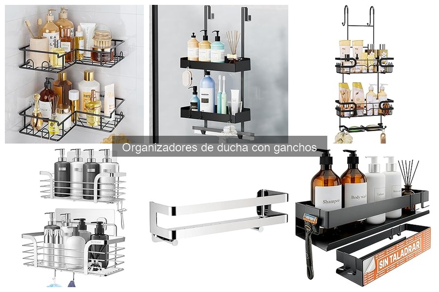 Problemas comunes con organizadores de ducha con ganchos