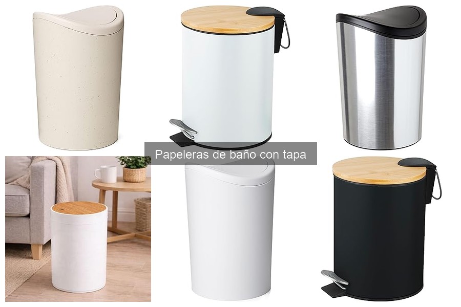 Problemas comunes con papeleras de baño con tapa