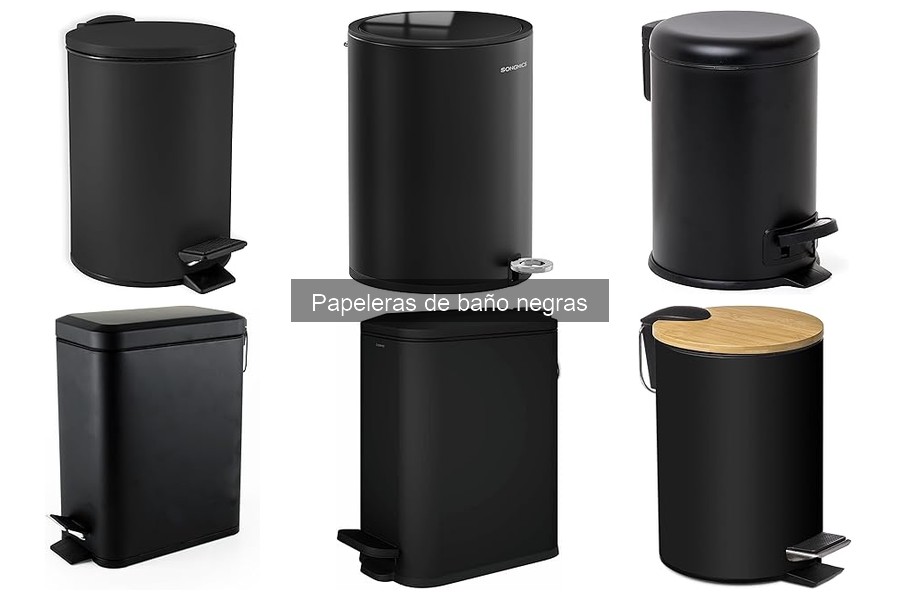 Problemas comunes con papeleras de baño negras y soluciones