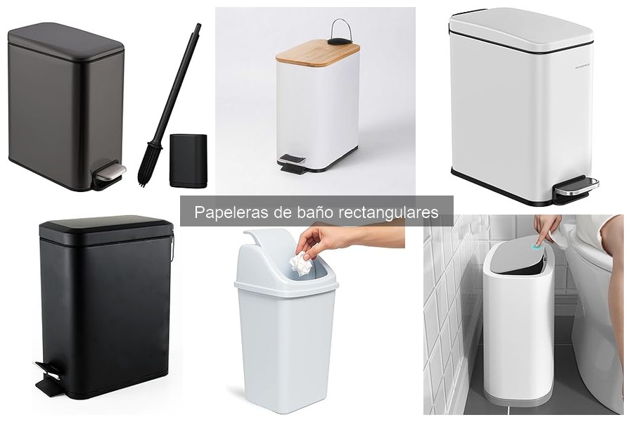 Problemas comunes con papeleras de baño rectangulares