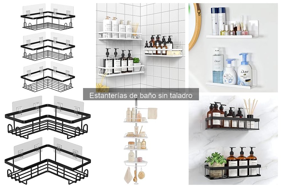 Problemas comunes de estanterías de baño sin taladro