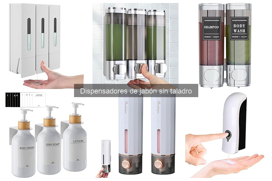 ¿Qué es un dispensador de jabón sin taladro? Beneficios y características