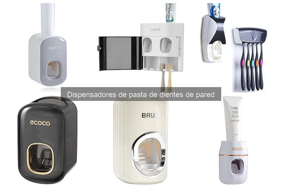 ¿Qué es un dispensador de pasta de dientes de pared?
