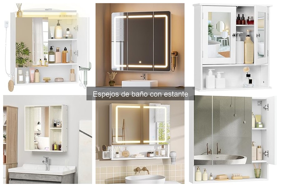 ¿Qué es un espejo de baño con estante? Te lo explicamos