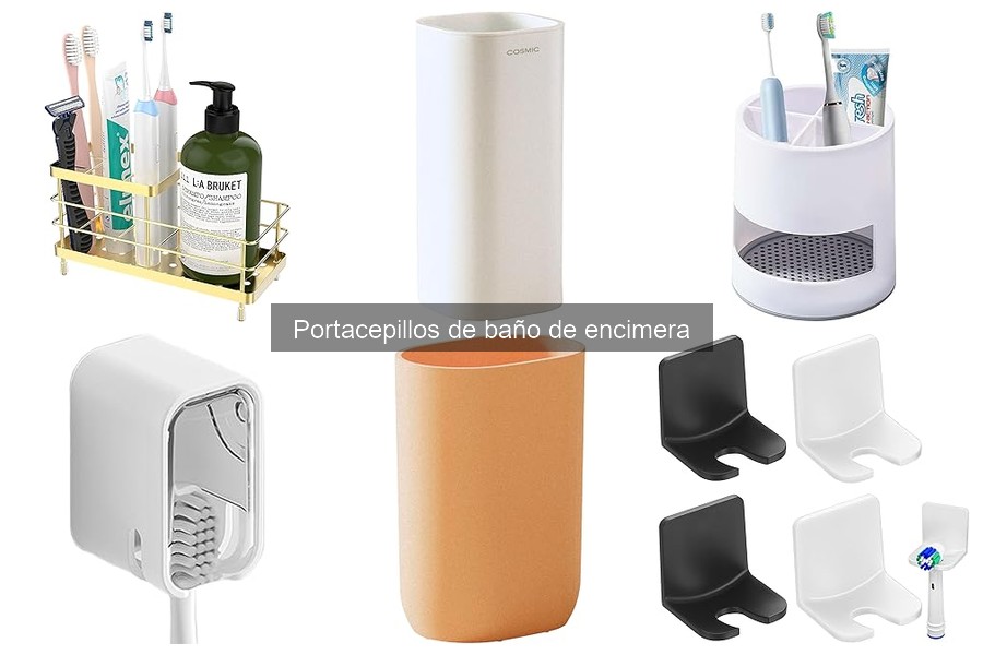 ¿Qué es un portacepillos de baño de encimera?