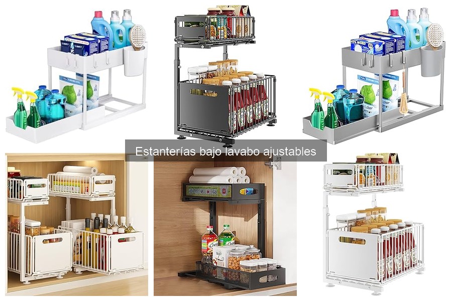 ¿Qué es una estantería bajo lavabo ajustable? Guía y características
