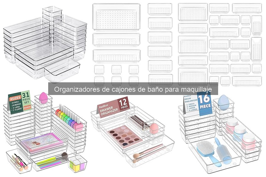 ¿Qué materiales elegir para organizadores de cajones de baño?