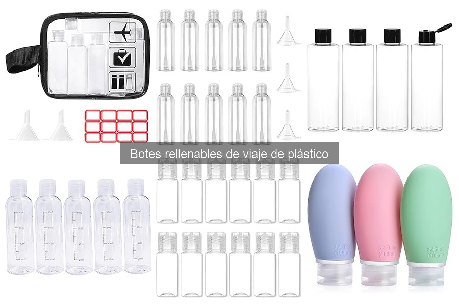 ¿Qué son los botes rellenables de viaje de plástico?