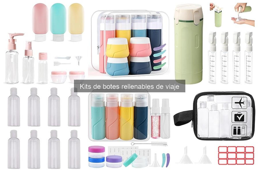 ¿Qué son los kits de botes rellenables de viaje?