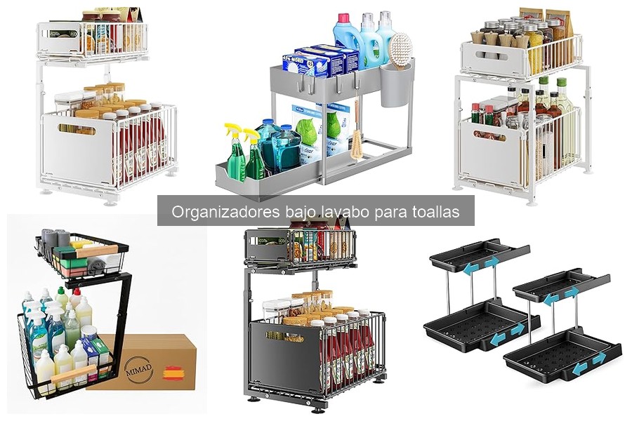 ** ¿Qué son los organizadores bajo lavabo para toallas?