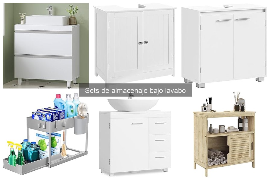 Qué son los sets de almacenaje bajo lavabo: características y beneficios