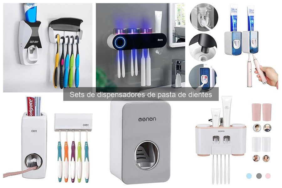 ¿Qué son los sets de dispensadores de pasta de dientes?