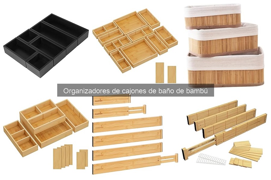 ¿Qué tamaño de organizador de cajones de baño de bambú necesito?