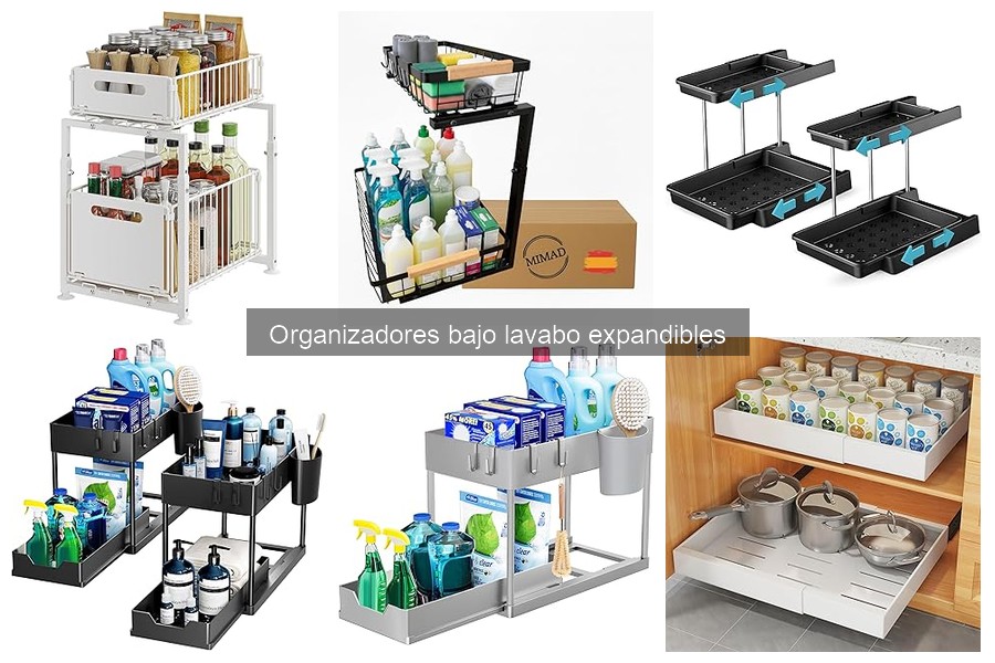 Reseñas de usuarios sobre organizadores bajo lavabo expandibles