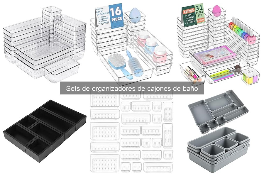 Sets de organizadores de cajones de baño: ¿Qué son y cómo usarlos?