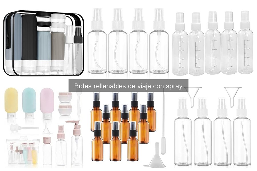 Soluciona problemas comunes con botes rellenables de viaje