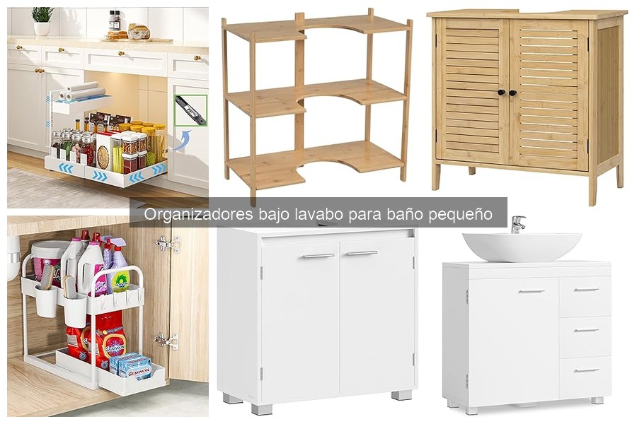Soluciones creativas para optimizar organizadores bajo lavabo