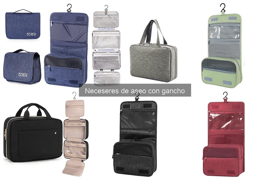 ¿Son impermeables los neceseres de aseo con gancho?