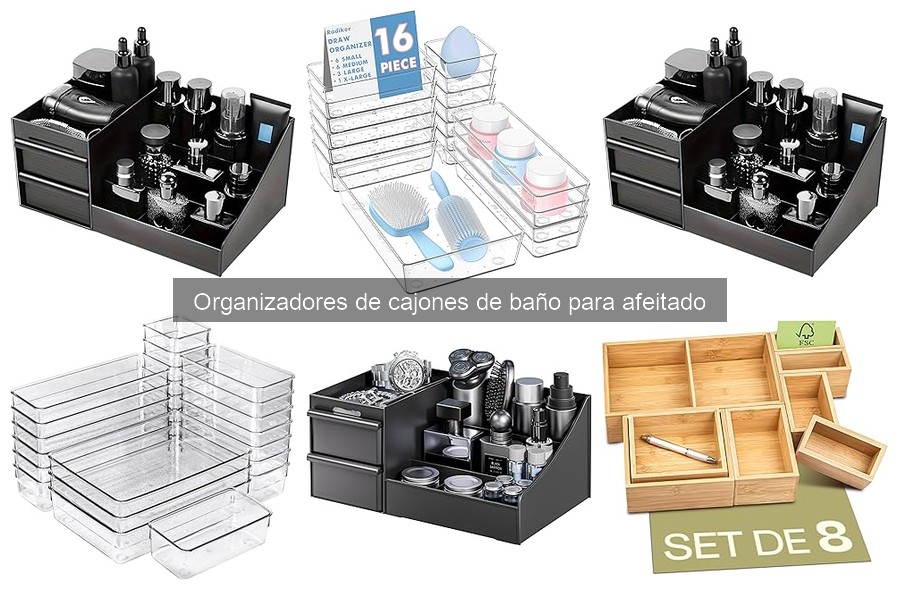 ¿Son necesarios los organizadores de cajones de baño para afeitarse?