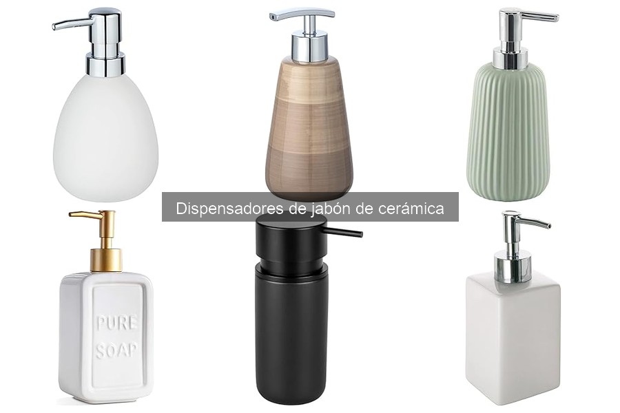 Tipos de dispensadores de jabón de cerámica para tu baño