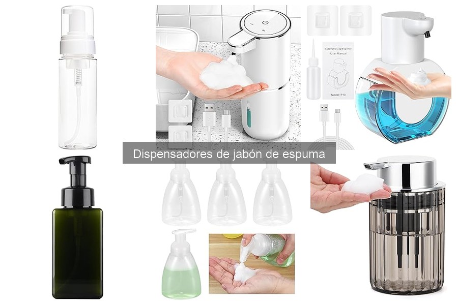 Tipos de dispensadores de jabón de espuma para tu baño