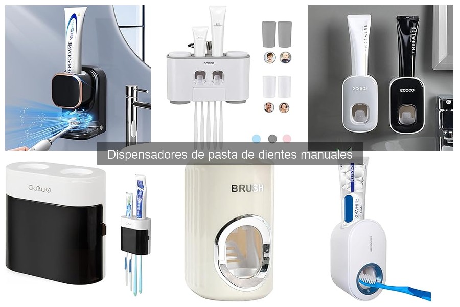 Tipos de dispensadores de pasta de dientes manuales