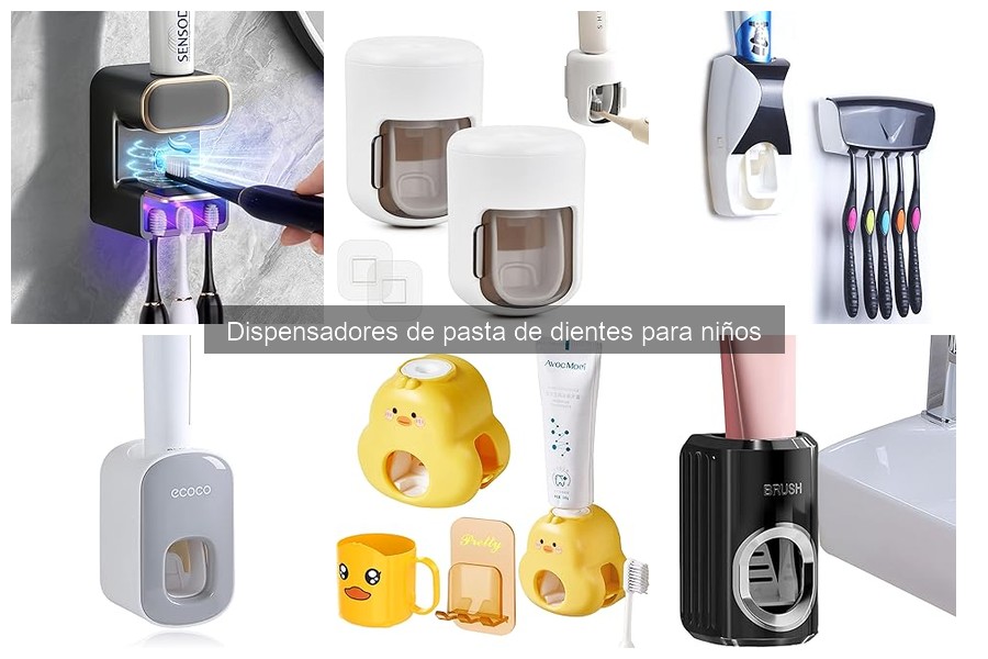 Tipos de dispensadores de pasta de dientes para niños