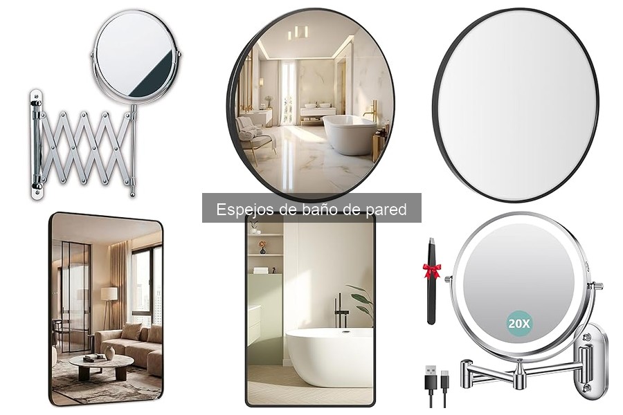 Tipos de espejos de baño de pared: características y usos