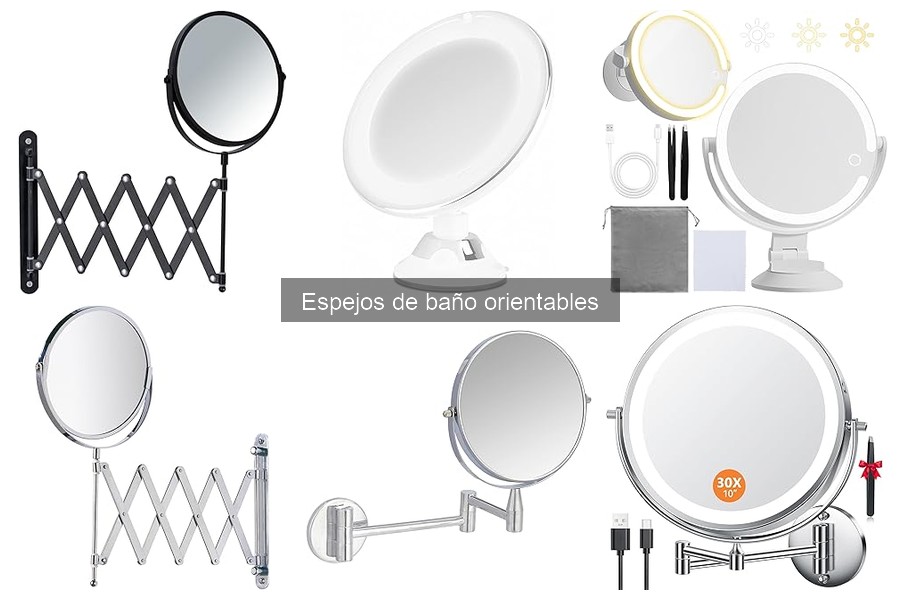 Tipos de espejos de baño orientables y sus funcionalidades