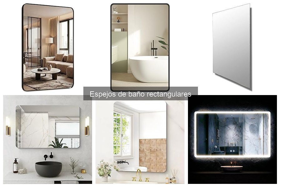 Tipos de espejos de baño rectangulares: ¡Descubre el ideal!