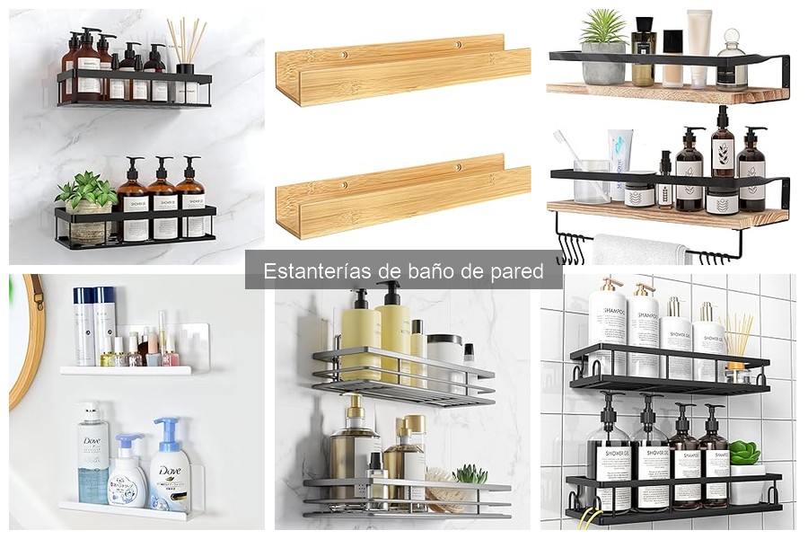 Tipos de estanterías de baño de pared: guía para elegir