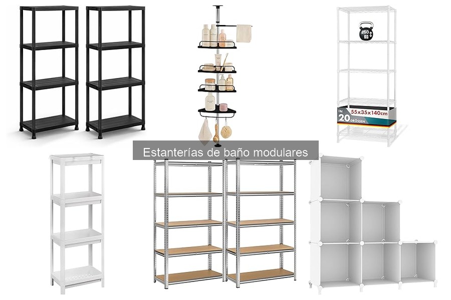 Tipos de estanterías de baño modulares: guía completa
