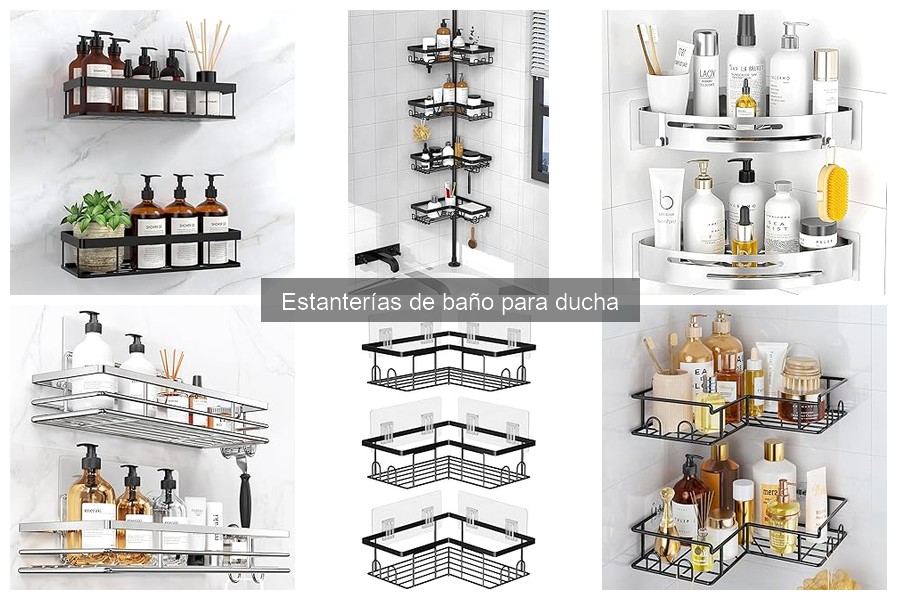 Tipos de estanterías de baño para ducha: guía completa