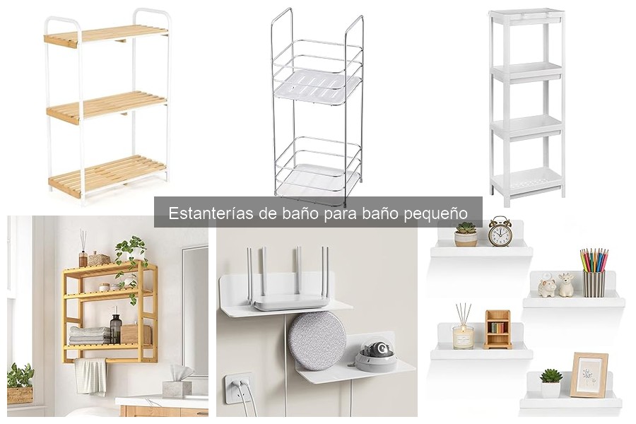 Tipos de estanterías de baño para espacios reducidos