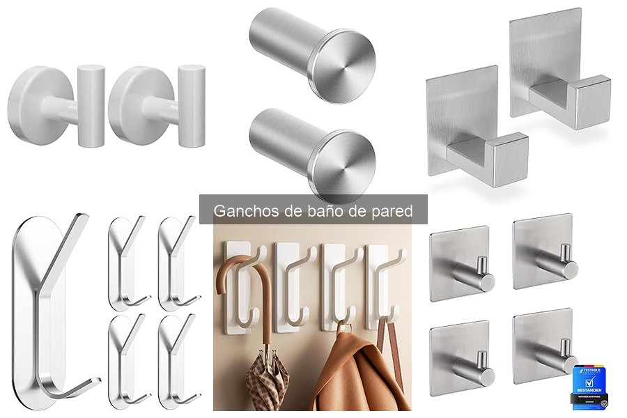 Tipos de Ganchos de Baño de Pared: Opciones y Materiales