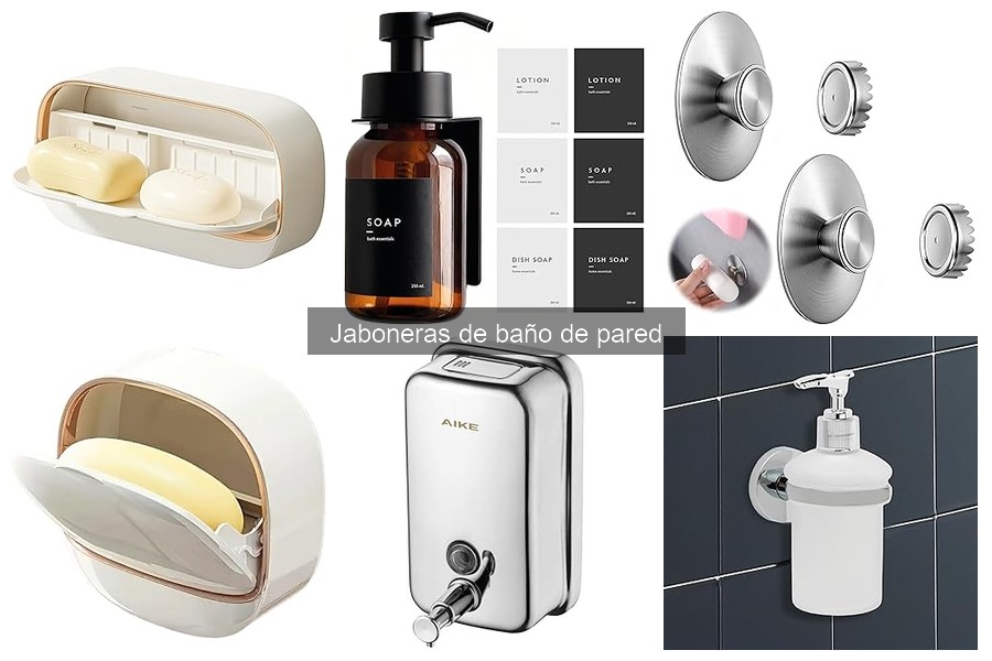 Tipos de jaboneras de baño de pared: materiales y diseños
