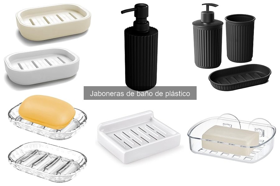 Tipos de jaboneras de baño de plástico: guía completa