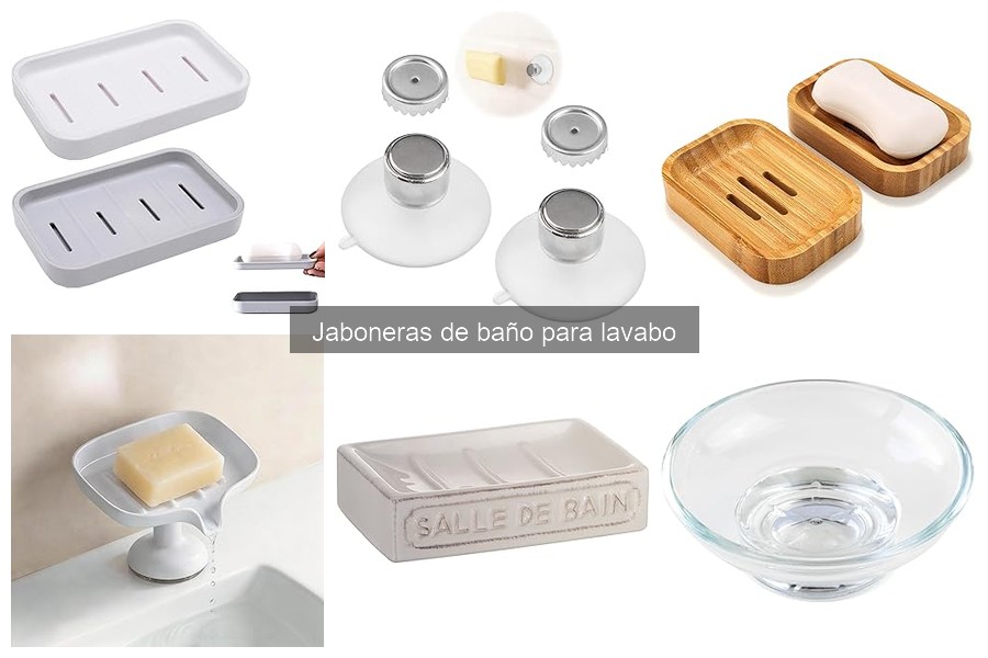 Tipos de jaboneras de baño: materiales y estilos