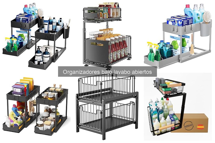 Tipos de Organizadores Bajo Lavabo Abiertos para Tu Baño