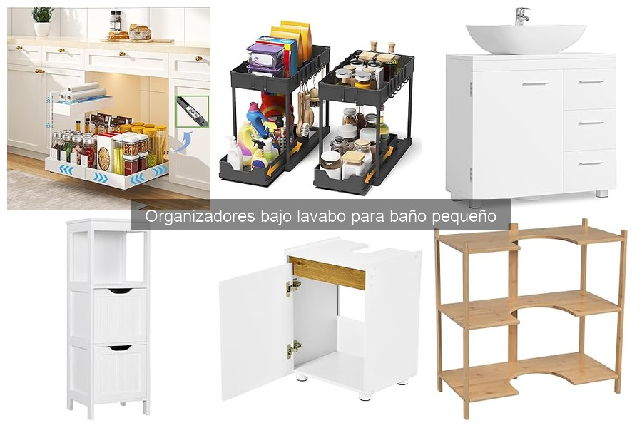 Tipos de organizadores bajo lavabo para baños pequeños