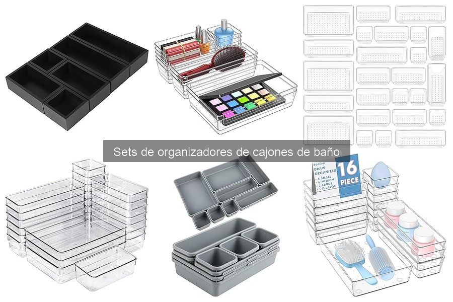 Tipos de organizadores de cajones de baño para tu hogar