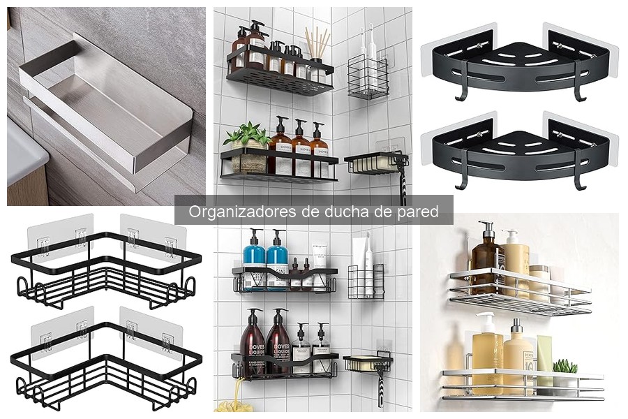 Tipos de organizadores de ducha de pared para tu baño