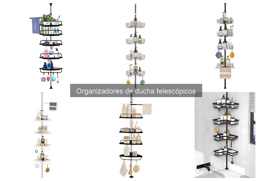 Tipos de organizadores de ducha telescópicos para tu baño