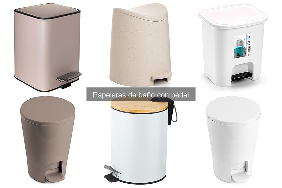 Tipos de papeleras de baño con pedal: características esenciales