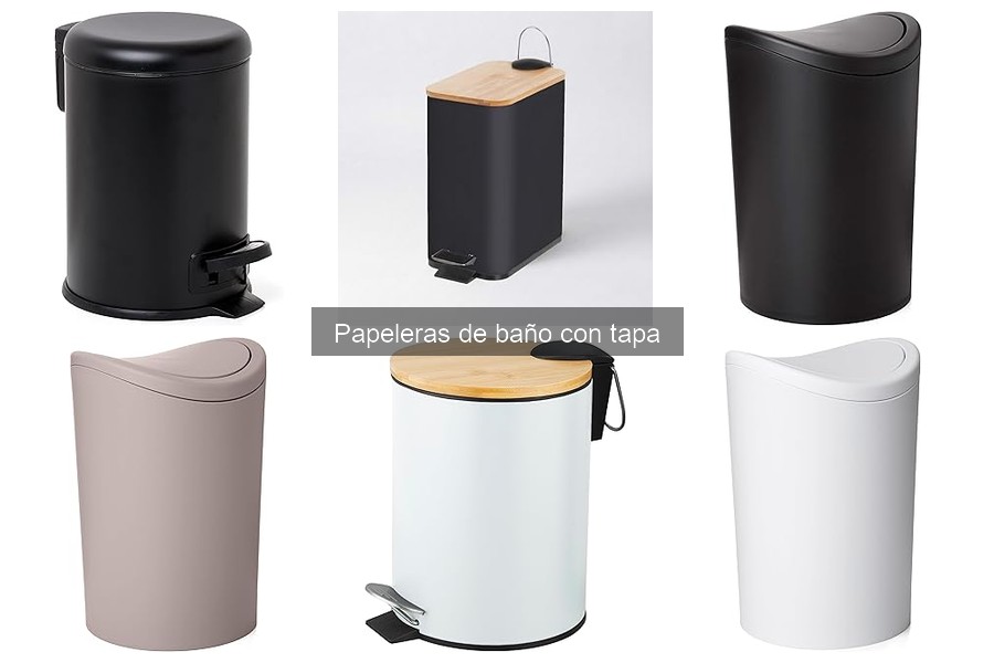 Tipos de papeleras de baño con tapa: guía completa