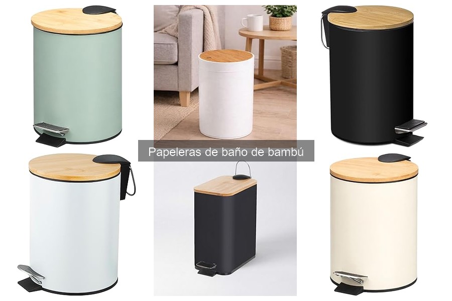 Tipos de Papeleras de Baño de Bambú: Estilos y Modelos