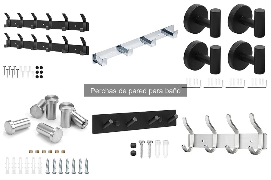 Tipos de Perchas de Pared para Baño: Estilos y Materiales