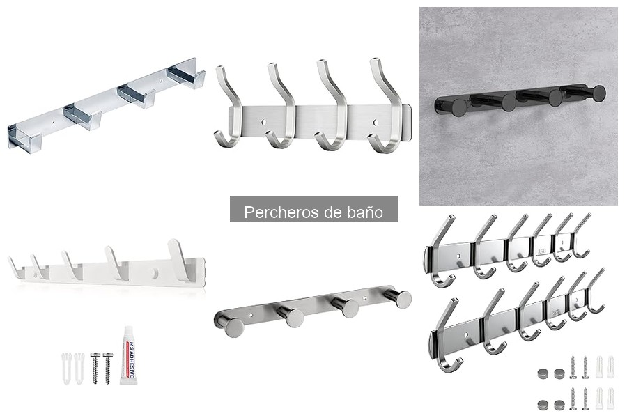 Tipos de percheros de baño: características y funcionalidades