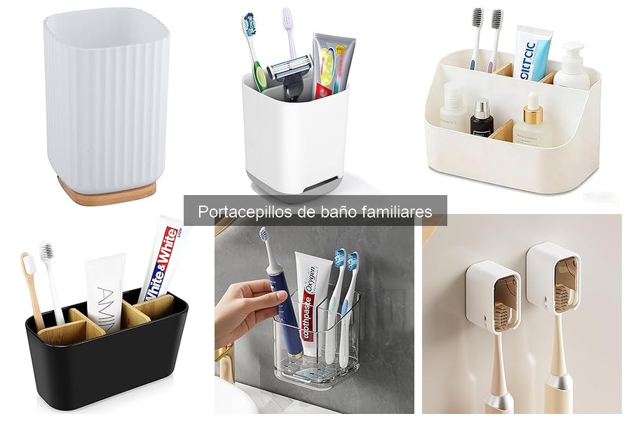 Tipos de portacepillos de baño familiares: guía completa